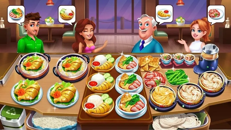 A screenshot of Cooking Wonderland gameplay.