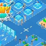 descriptive alt text of a military training scene in Military Camp