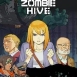 descriptive alt text of a gameplay screenshot showing the main character fighting zombies in Zombie Hive